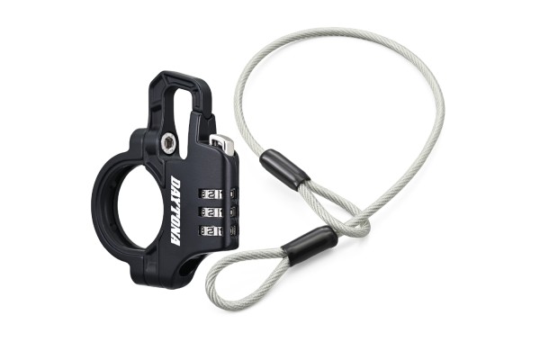 SLIM dial helmet lock with cable