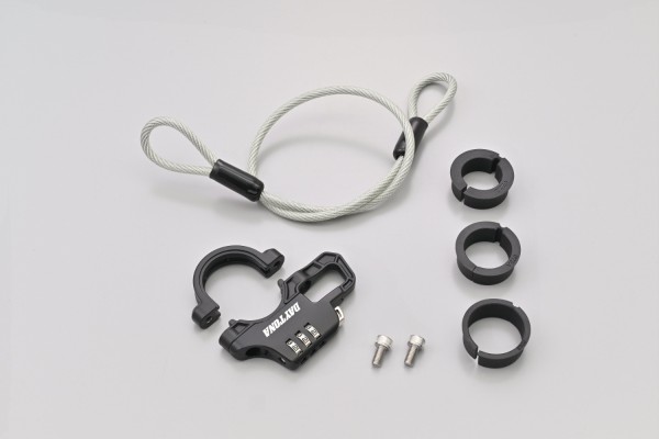 SLIM dial helmet lock with cable