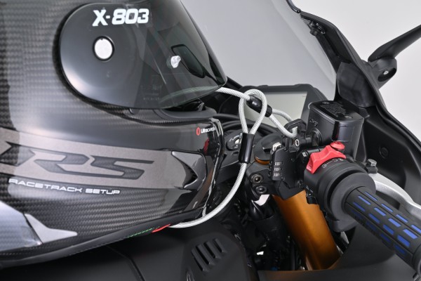 SLIM dial helmet lock with cable