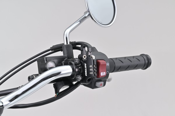 SLIM dial helmet lock with cable