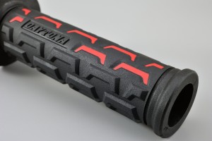 "GRIPPYGRIP" GGD-GROUND grips pair red ø22.2 mm 7/8" 122mm 2