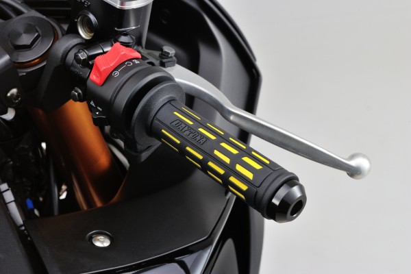 "GRIPPYGRIP" GGD-TAPERED-SP grips pair yellow...