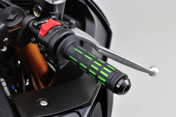 "GRIPPYGRIP" GGD-TAPERED-SP grips pair green...