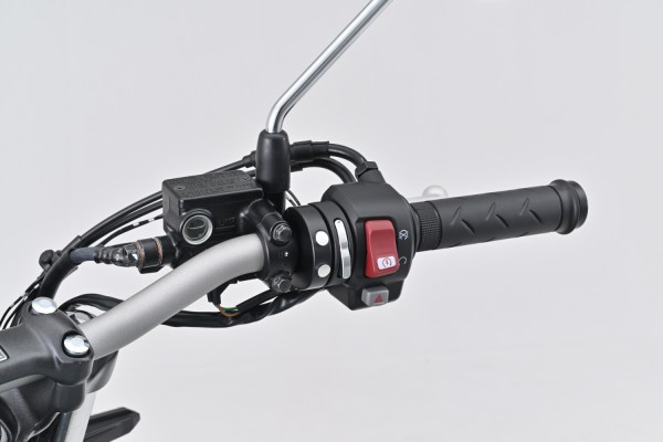 Slim on/off switch "CIRCLE" for handlebars black