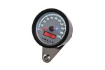 "VELONA60-WP" ELECTRICAL SPEEDOMETER 200 KM/H MPH W/ INDICATORS, WHITE LED, WHITE SCALE, BLACK HOUSING