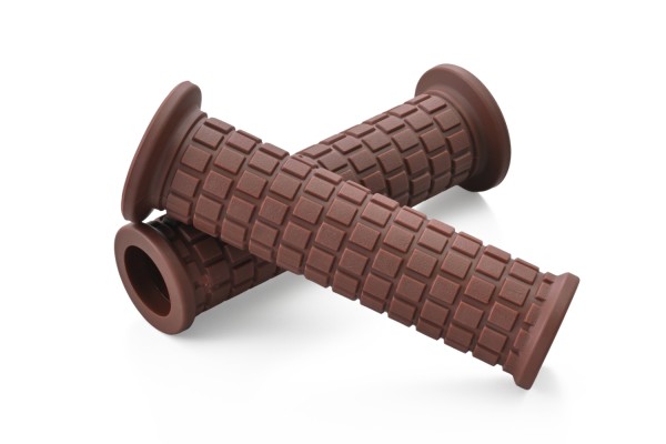 "GRIPPYGRIP" GGD-BRIC grips pair brown ø22.2 mm 7/8"