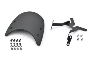Windschild Meter Visor Aluminium schwarz inkl. Montage...