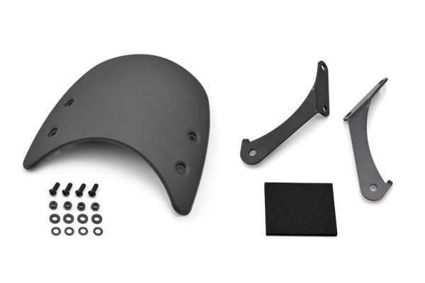 Meter visor aluminum black incl. bracket for Monkey 125 + Dax 125
