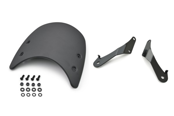 Meter visor aluminum black incl. bracket for SR500 + SR400FI