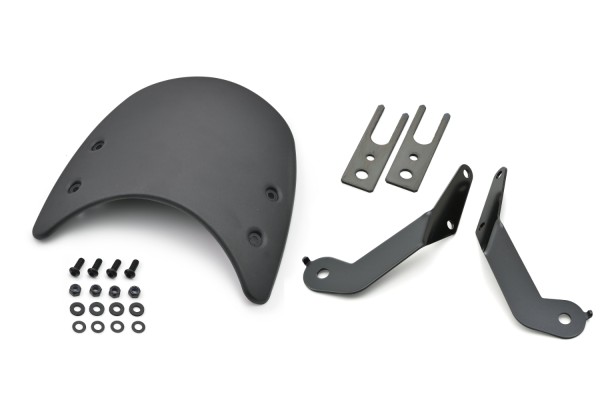 Meter visor aluminum black incl. bracket for W800