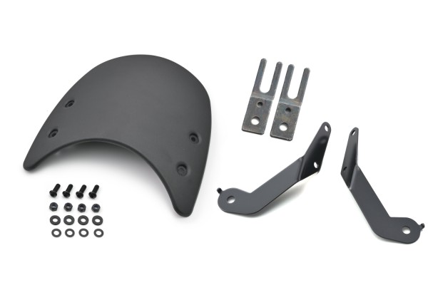Meter visor aluminum black incl. bracket for W650