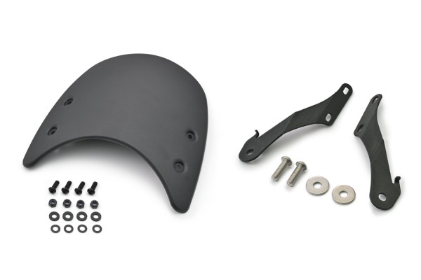 Meter visor aluminum black incl. bracket for...