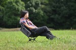 Camping chair MIL2 70x55x49cm black