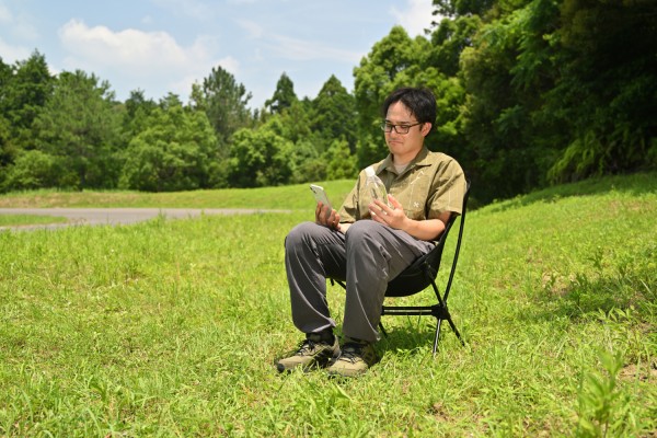 Camping chair MIL2 70x55x49cm black