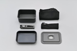 Camping Koch Set Topf + Pfanne eckig