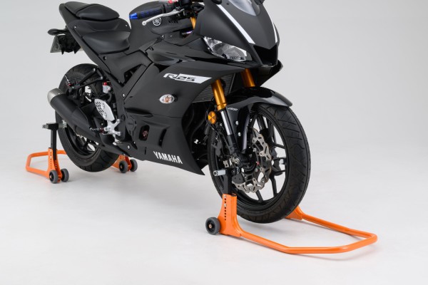 Adjustable front fork stand