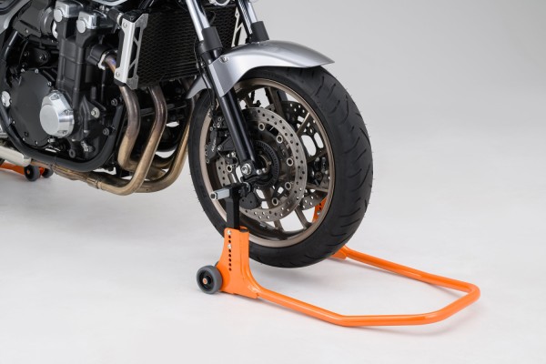 Adjustable front fork stand