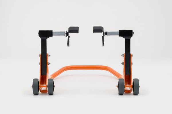 Adjustable front fork stand