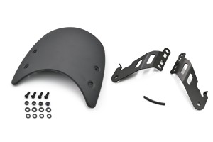 Windschild Meter Visor Aluminium schwarz inkl. Montage...