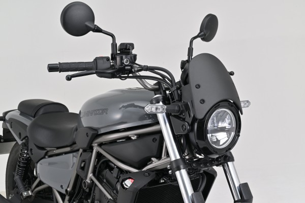 Meter visor aluminum black incl. bracket for...