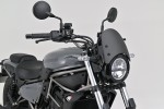 Meter visor aluminum black incl. bracket for Kawasaki Eliminator