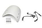 Windschild Meter Visor Aluminium silber inkl. Montage Halterung Satz f. Honda GB350