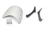Windschild Meter Visor Aluminium silber inkl. Montage Halterung Satz f. Monkey 125 + Dax 125