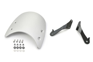 Meter visor aluminum silver incl. bracket for SR500 +...