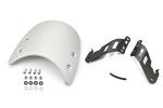 Windschild Meter Visor Aluminium silber inkl. Montage Halterung Satz f. Kawasaki Eliminator