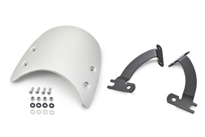 Meter visor aluminum silver incl. bracket for W230