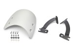 Meter visor aluminum silver incl. bracket for W230