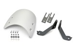 Meter visor aluminum silver incl. bracket for W800