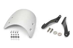 Windschild Meter Visor Aluminium silber inkl. Montage...