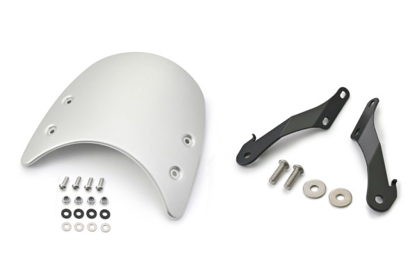 Meter visor aluminum silver incl. bracket for...