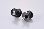 Swing arm spool set CNC black anodized M6 with Nylon spacer