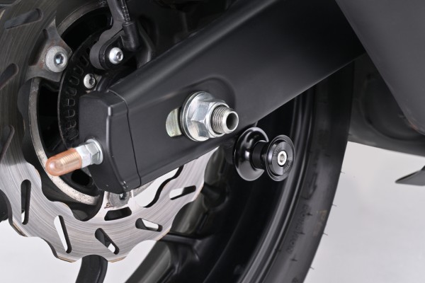 Swing arm spool set CNC black anodized M6 with...