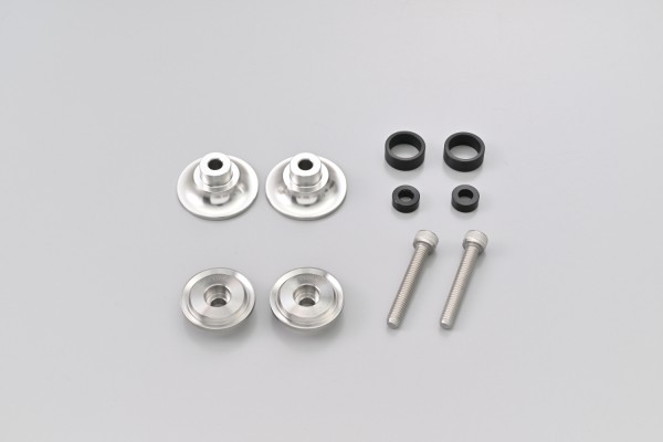 Swing arm spool set CNC silver anodized M6 with...