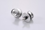 Swing arm spool set CNC silver anodized M6 with Nylon spacer