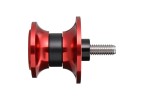 Swing arm spool set CNC red anodized M6 with Nylon spacer