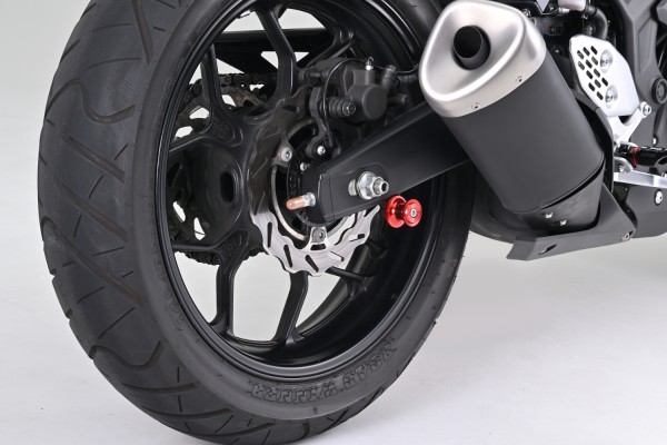 Swing arm spool set CNC red anodized M6 with...