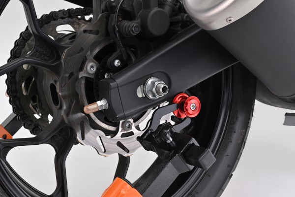 Swing arm spool set CNC red anodized M6 with...