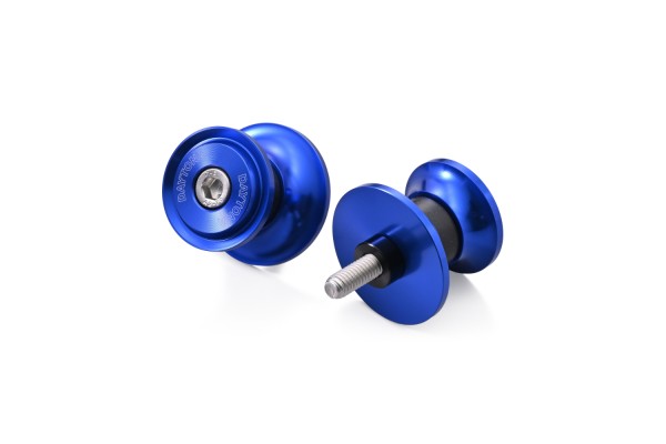 Swing arm spool set CNC blue anodized M6 with...