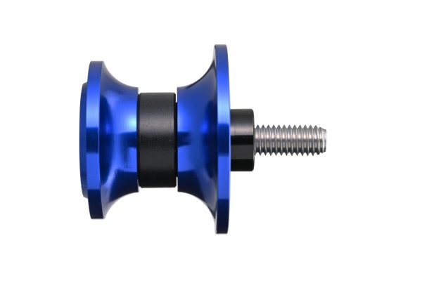 Swing arm spool set CNC blue anodized M6 with...