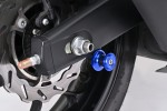 Schwingen Spule Set Aluminium CNC blau eloxiert M6 mit Nylon Spacer