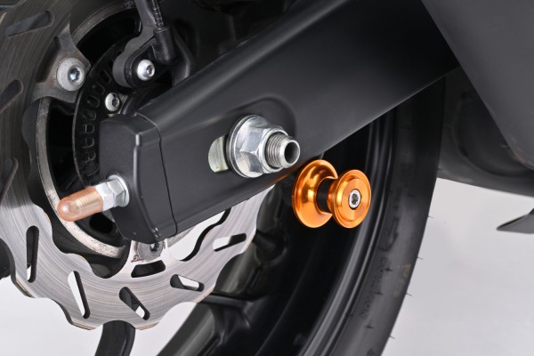 Swing arm spool set CNC gold anodized M6 with...
