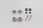 Swing arm spool set CNC gun metal anodized M6 with Nylon spacer