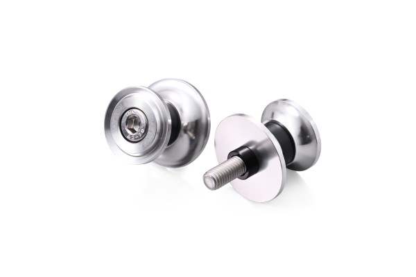 Swing arm spool set CNC silver anodized M8 with...