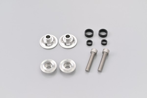 Swing arm spool set CNC silver anodized M8 with...