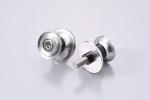 Schwingen Spule Set Aluminium CNC silber eloxiert M8 mit Nylon Spacer