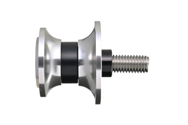 Swing arm spool set CNC silver anodized M8 with...